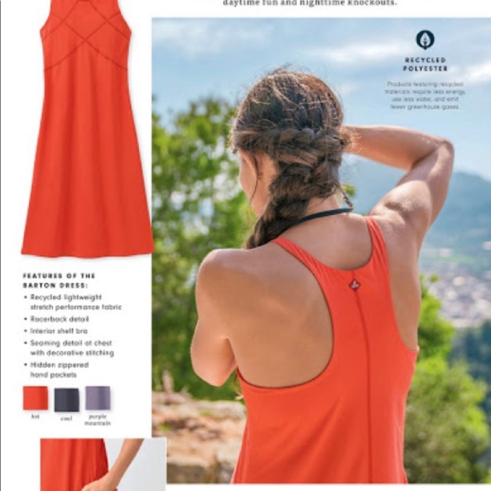 PrAna Barton Dress In Koi made wRecycled Polyester